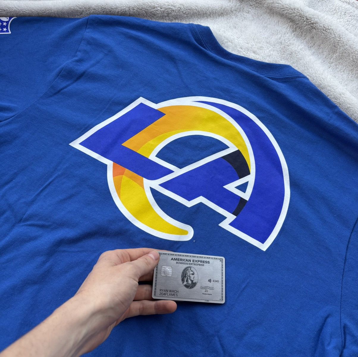 October's Very Own OVO x NFL LA Rams Blue OG Owl Tee Size US M / EU 48-50 / 2 - 4 Thumbnail