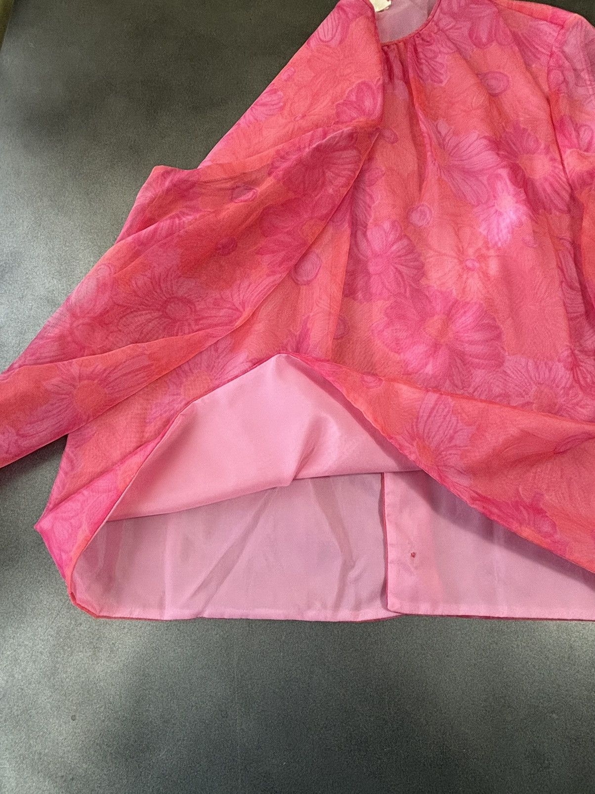 Japanese Brand 1960s Vintage Chiffon Shirt St. Michaels MBV Loveless Sheer Size S / US 4 / IT 40 - 5 Thumbnail