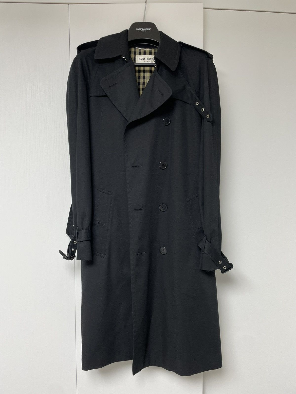 Saint Laurent Paris SLP trench Coat hedi slimane Size US M / EU 48-50 / 2 - 1 Thumbnail