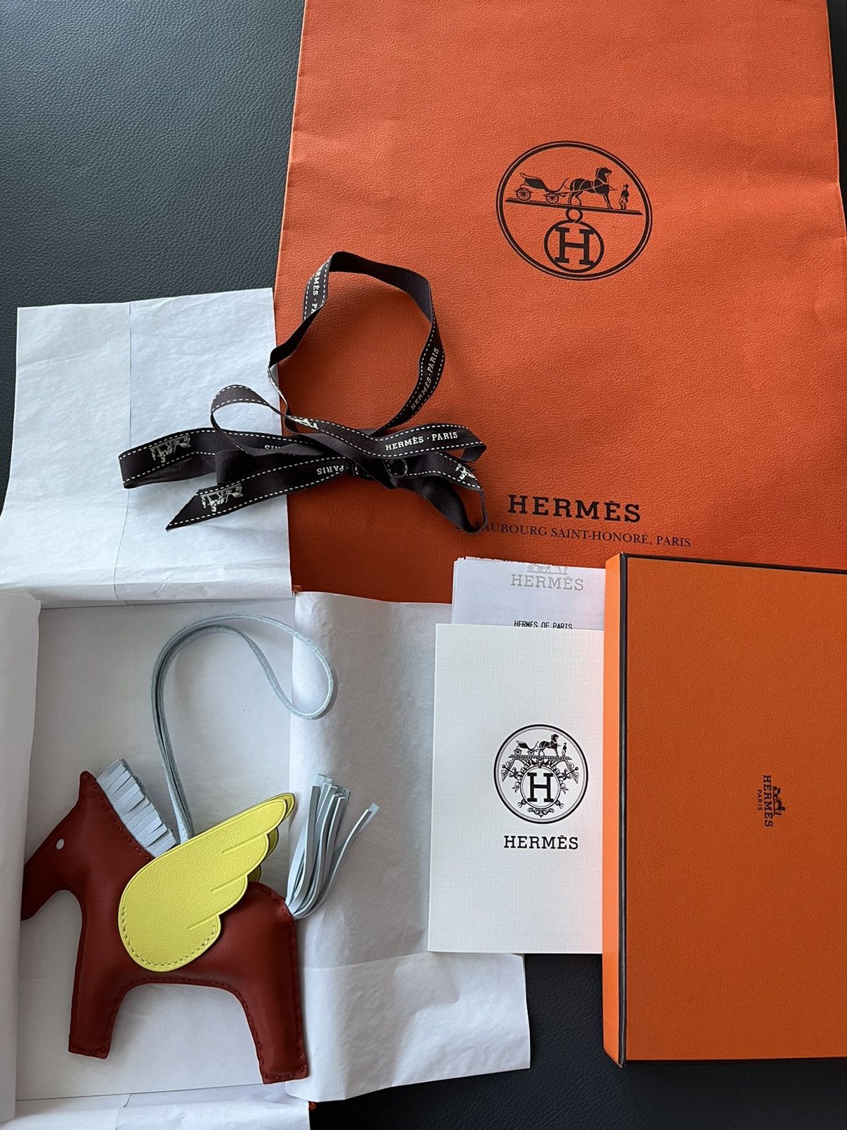 Hermes Super Rare New Hermes Rodeo Pegase MM Leather Horse Charm Size ONE SIZE - 3 Thumbnail