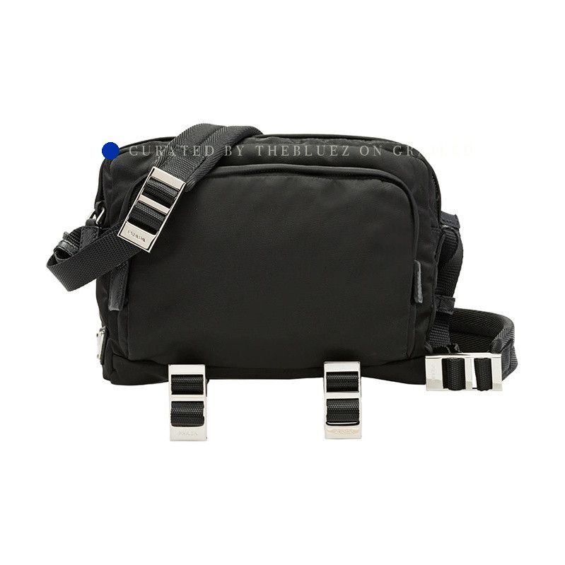 Prada Black Nylon Crossbody Bag with Adjustable Strap Size ONE SIZE - 1 Thumbnail