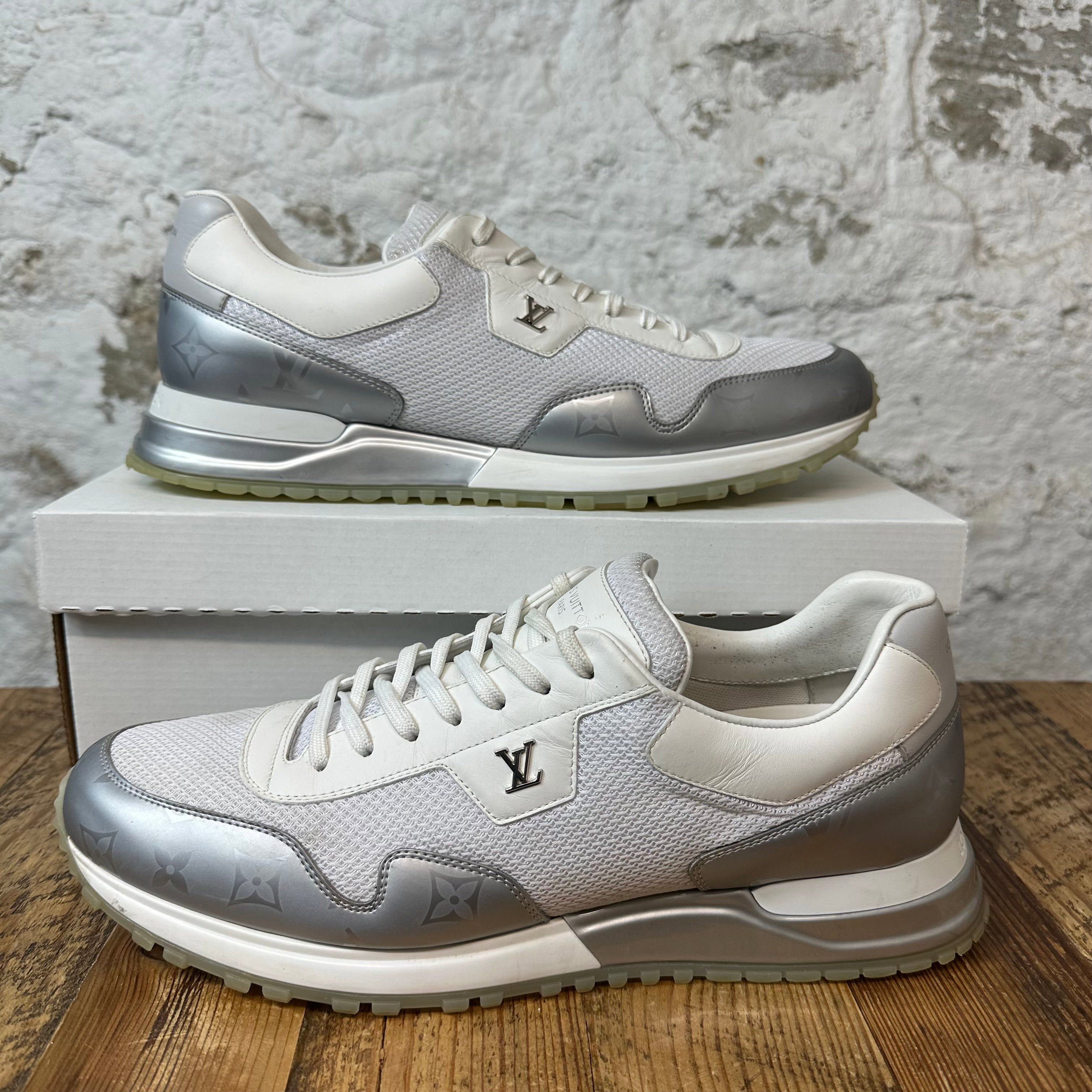 Louis Vuitton Louis Vuitton Silver White Runaway Sneaker Sz 11 (9.5LV) Size US 11 / EU 44 - 1 Thumbnail