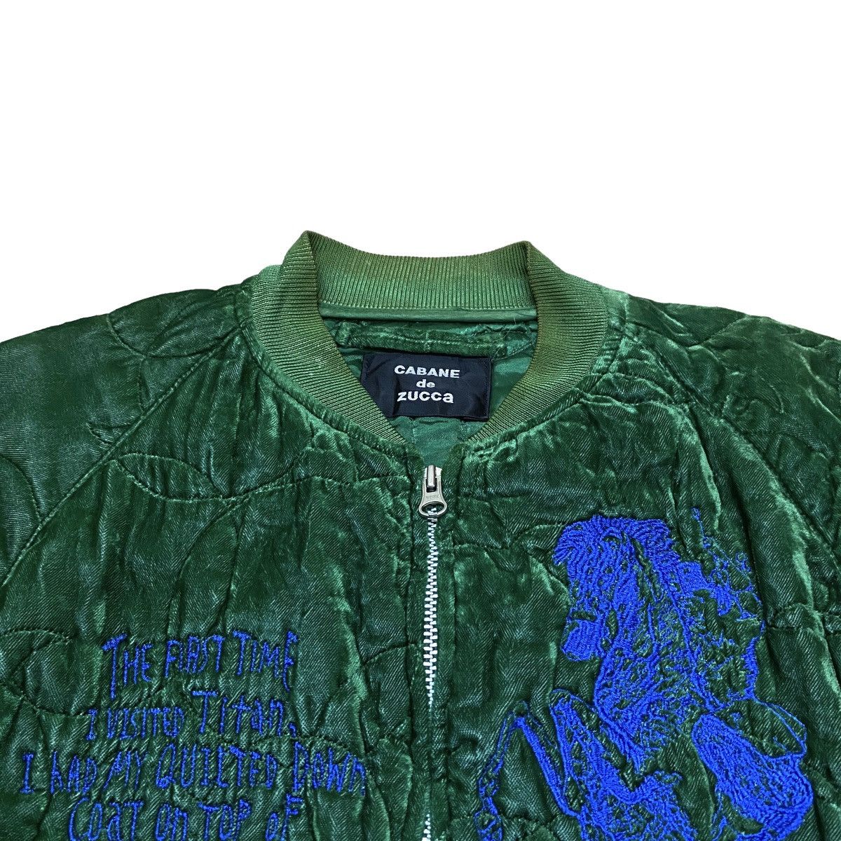 CABANE de ZUCCa Very Rare Vintage Cabane De Zucca Silk Sukajan Jacket 1990s Size US M / EU 48-50 / 2 - 3 Thumbnail