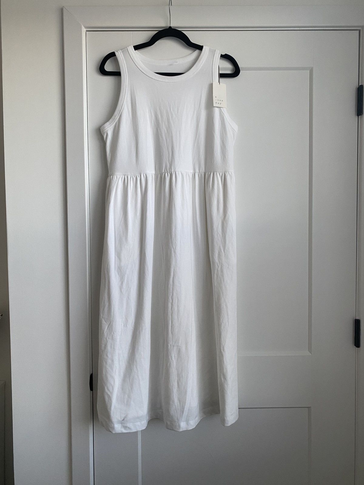 Other A New Day Women’s sleeveless NWT Knit White Ballet Dress Size L / US 10 / IT 46 - 4 Thumbnail