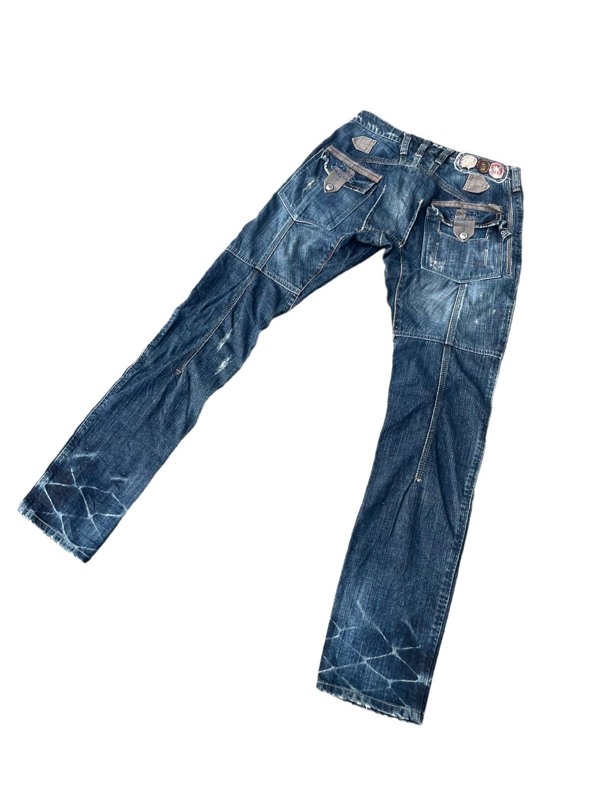 Marithe + Francois Girbaud Marithe Francois Girbaud Steel Lock Distressed Jeans Denim Size US 30 / EU 46 - 7 Thumbnail
