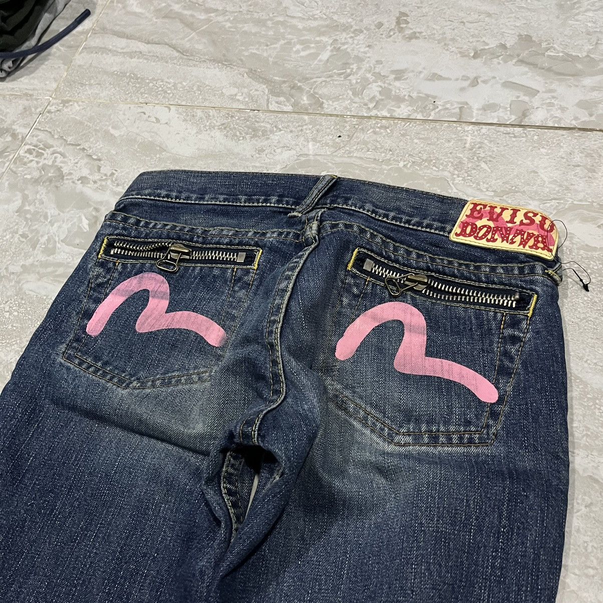 Evisu Evisu Donna Pink Seagulls Denim Jeans Size US 30 / EU 46 - 4 Thumbnail
