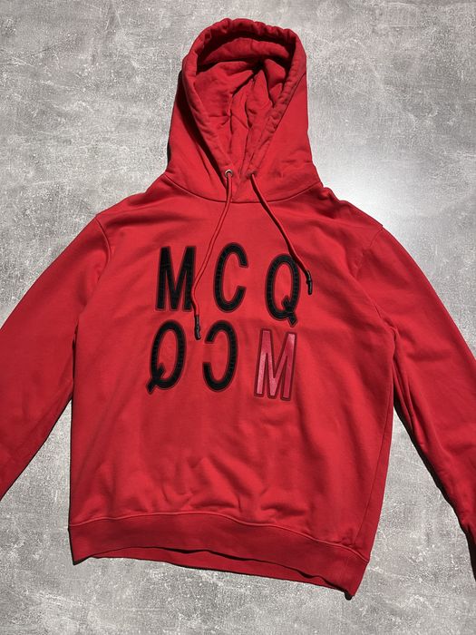 Alexander McQueen McQ Alexander McQueen Velvet Logo Hoodie