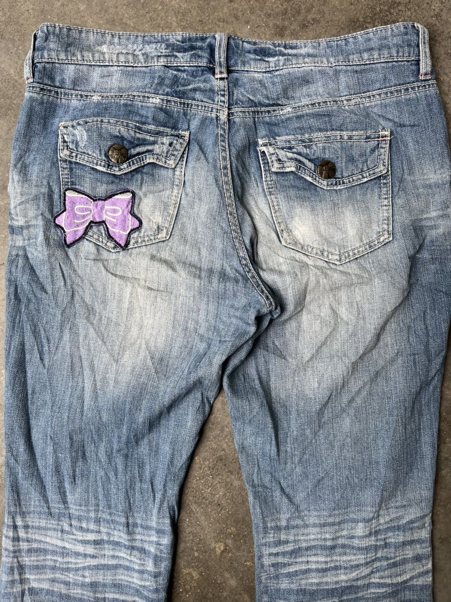 Japanese Brand VINTAGE JAPANESE BRAND KEEP SMILE WORDING JORTS Size US 35 - 6 Thumbnail