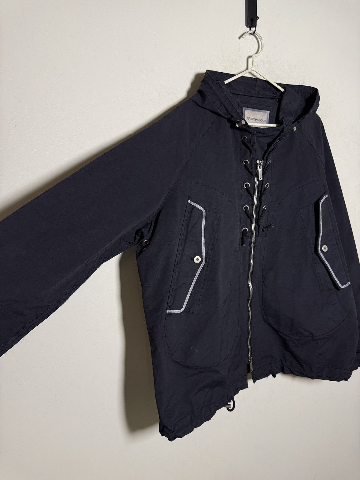 Giorgio Armani Armani shimmer nylon multipocket light smock jacket Size US XL / EU 56 / 4 - 13 Thumbnail