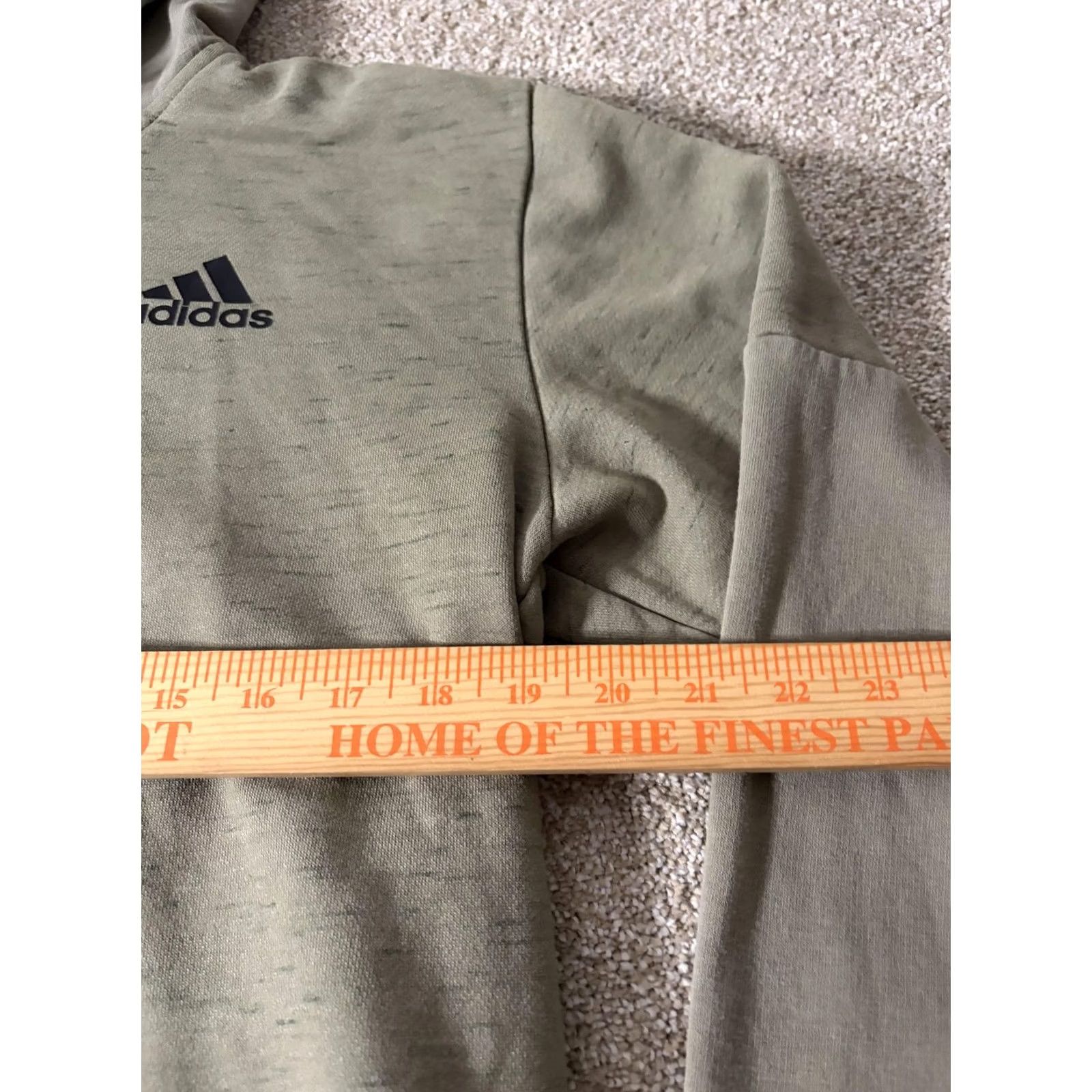 Adidas Adidas Hoodie Mens Small Green Fleece Pullover Kangaroo Logo Sweatshirt Athletic Size US S / EU 44-46 / 1 - 7 Thumbnail