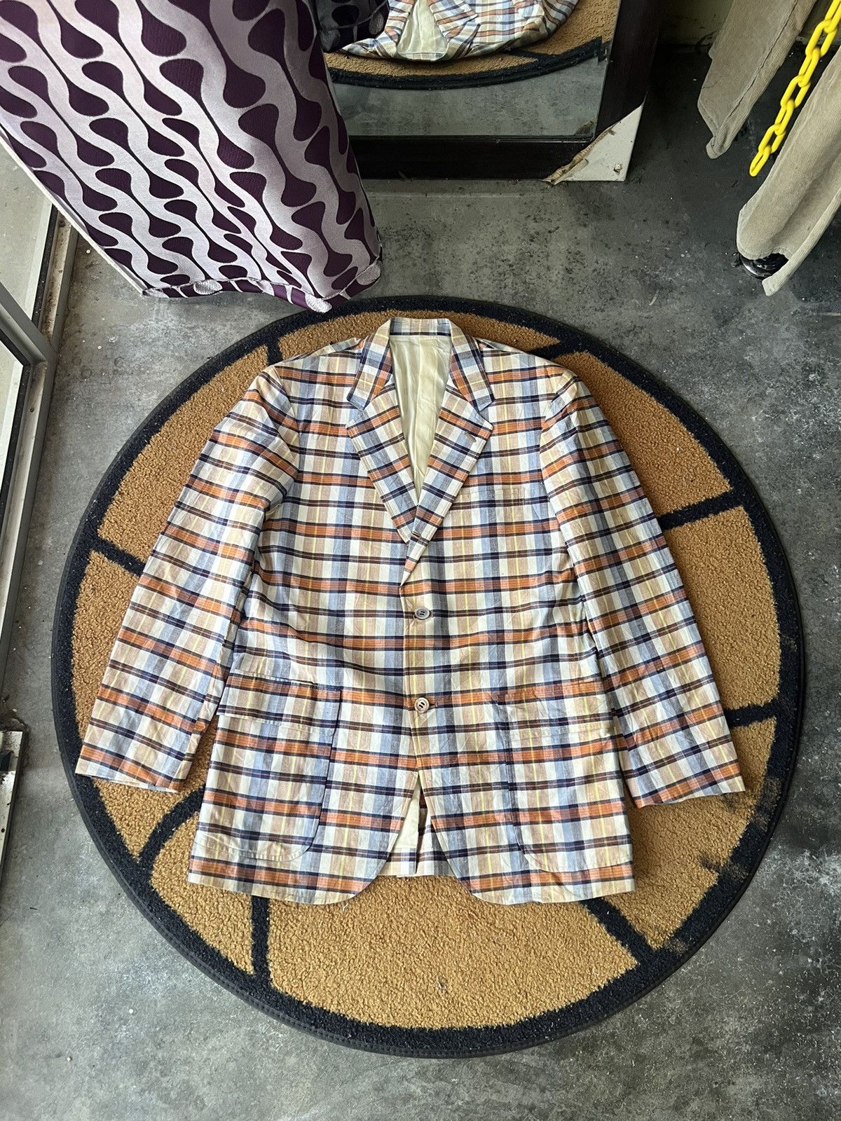 Van 🔥Vintage Van Checkered Blazer Size 40R - 1 Thumbnail