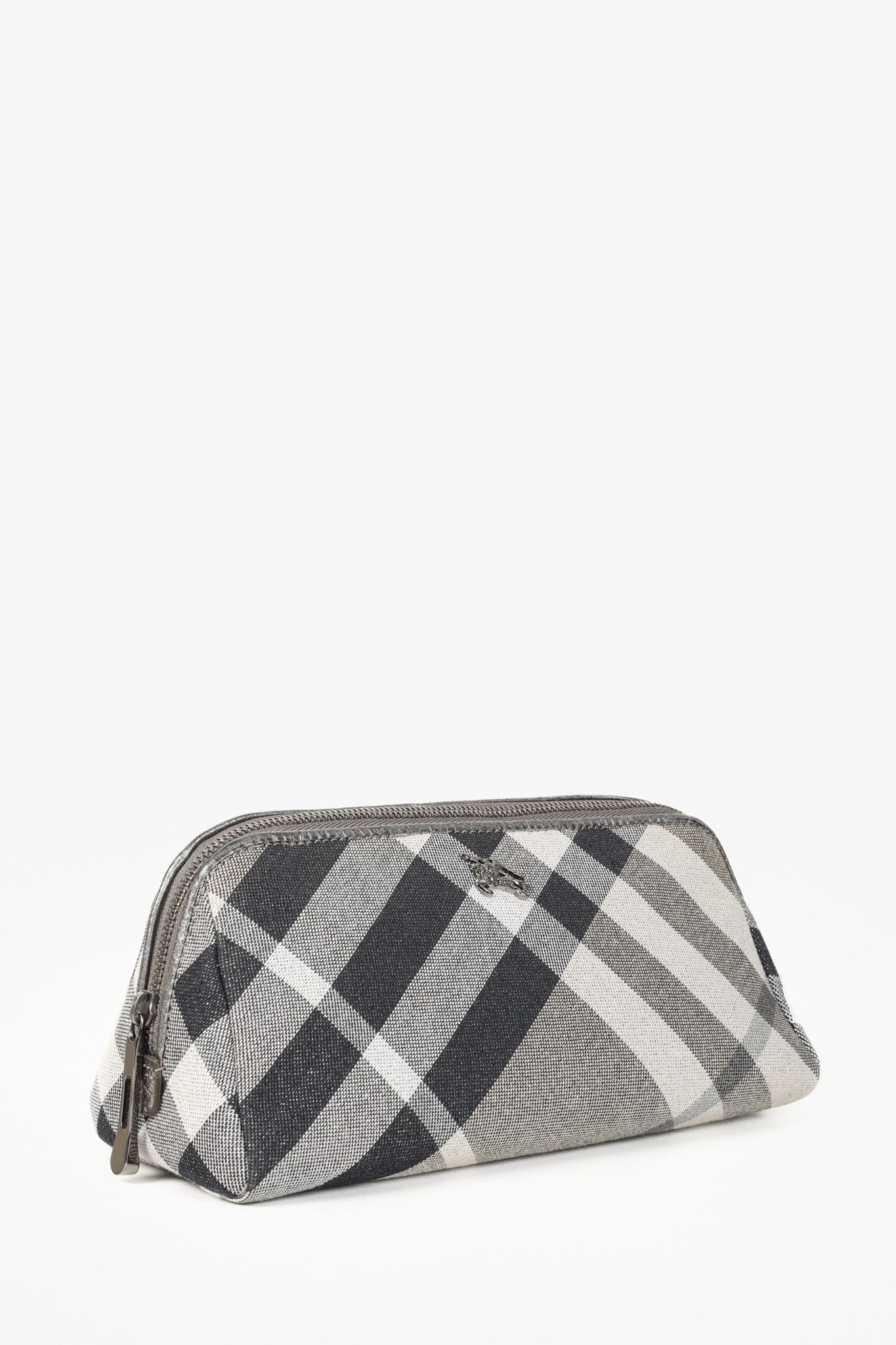 Burberry Burberry Check Grey Shimmer Travel Pouch Size ONE SIZE - 2 Thumbnail