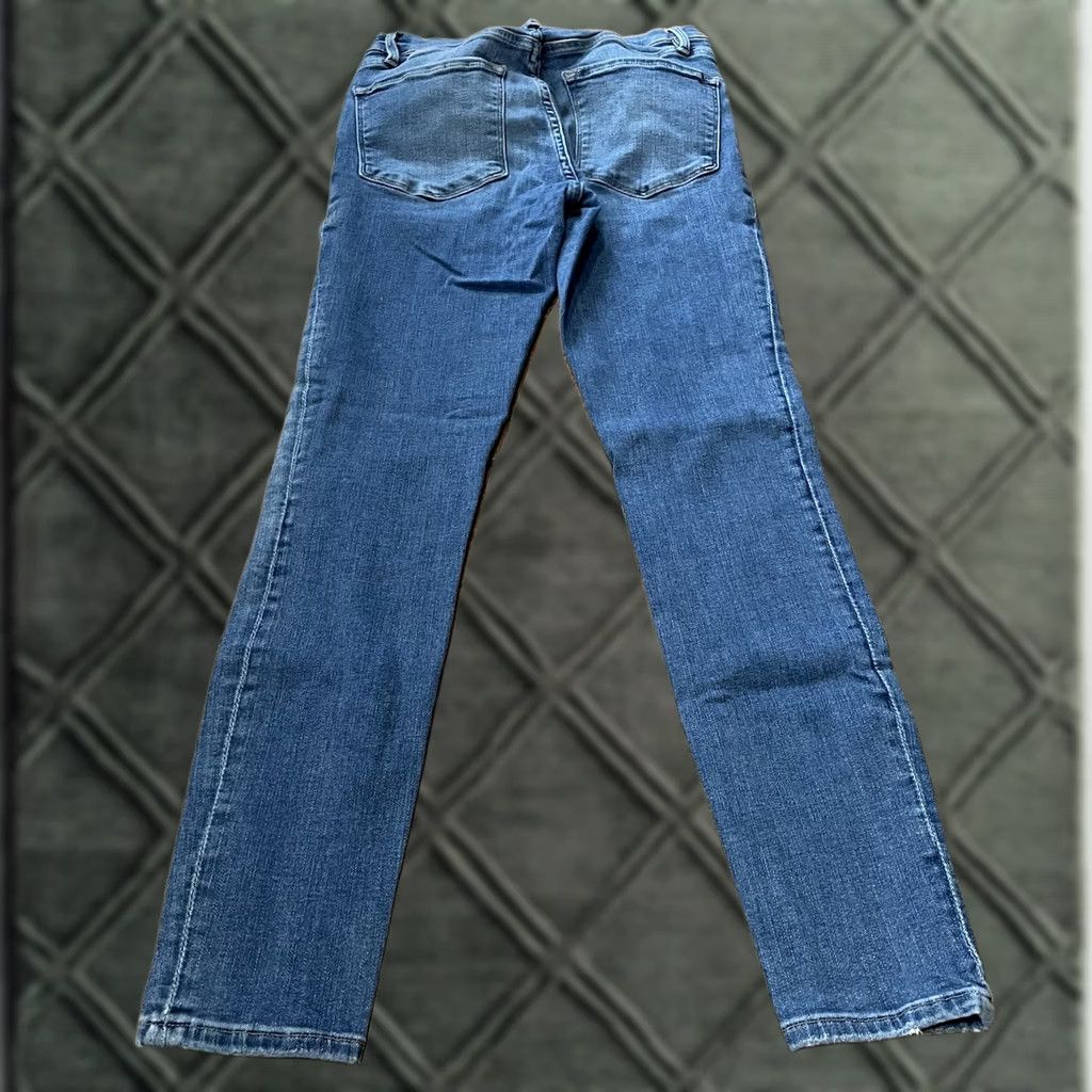Frame VINTAGE FRAME Denim Jeans Womens 26 Blue Distressed Le Skinny de Jeanne Crop Slim 5-Pocket Womens Jeans Size 26" / US 2 / IT 38 - 1 Thumbnail
