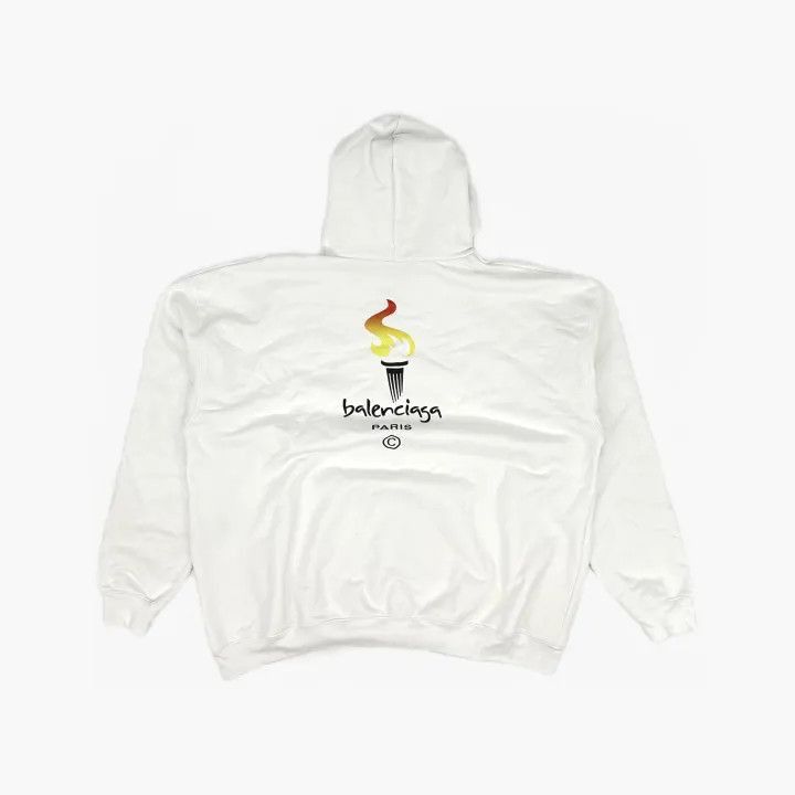 Balenciaga Balenciaga Balenciaga Long Sleeve Printed Hoodie -2507 Size US XS / EU 42 / 0 - 2 Thumbnail