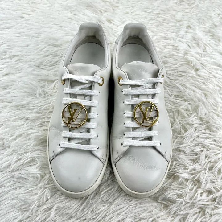 Louis Vuitton Louis Vuitton Stylish White Low-Top Sneakers -2508 Size US 6 / IT 36 - 4 Thumbnail