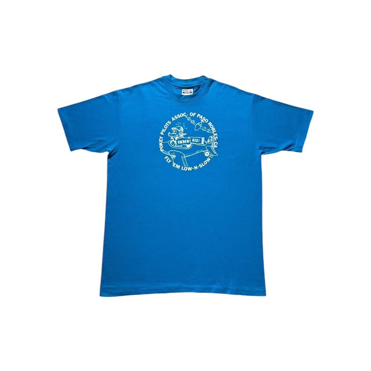 Hanes × Vintage Vintage Pokey Pilots Association of Paso Robles California T Size US XL / EU 56 / 4 - 1 Thumbnail