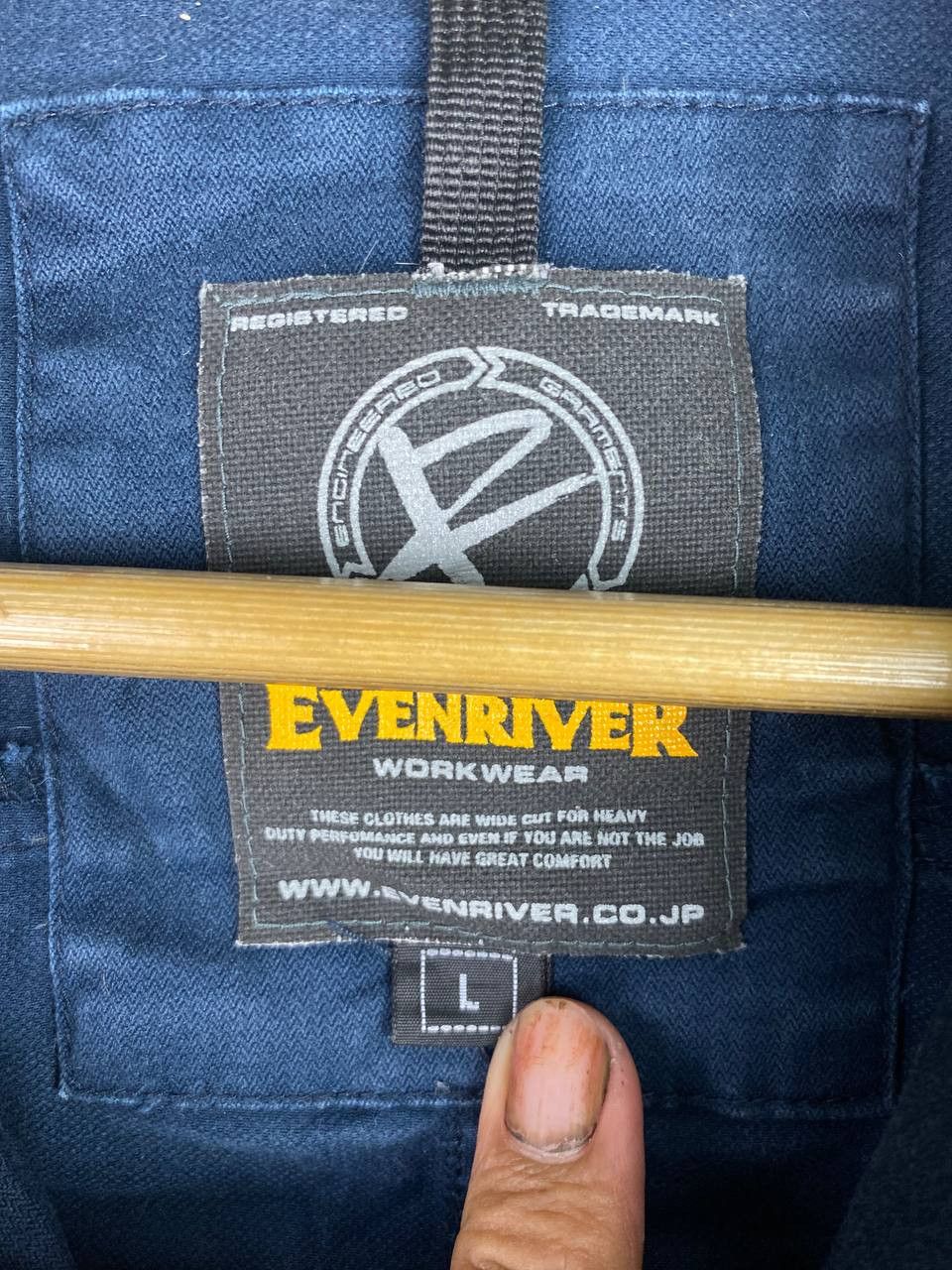 Japanese Brand evenriver worker jacket nice design Size US L / EU 52-54 / 3 - 8 Thumbnail