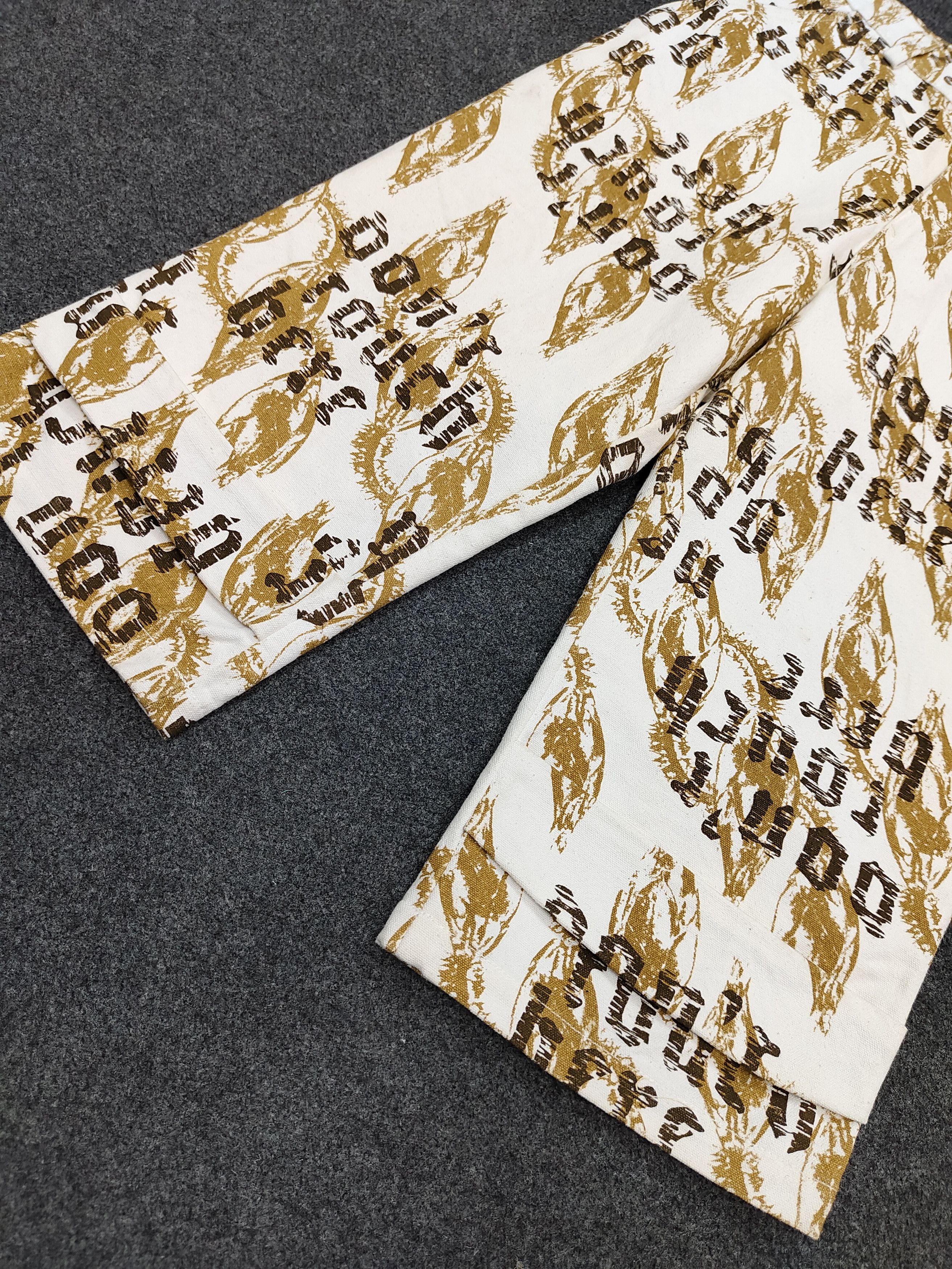 Japanese Brand 00s Algonquins🇯🇵 "don't touch here" Graphic Pants Size 28" / US 6 / IT 42 - 4 Thumbnail