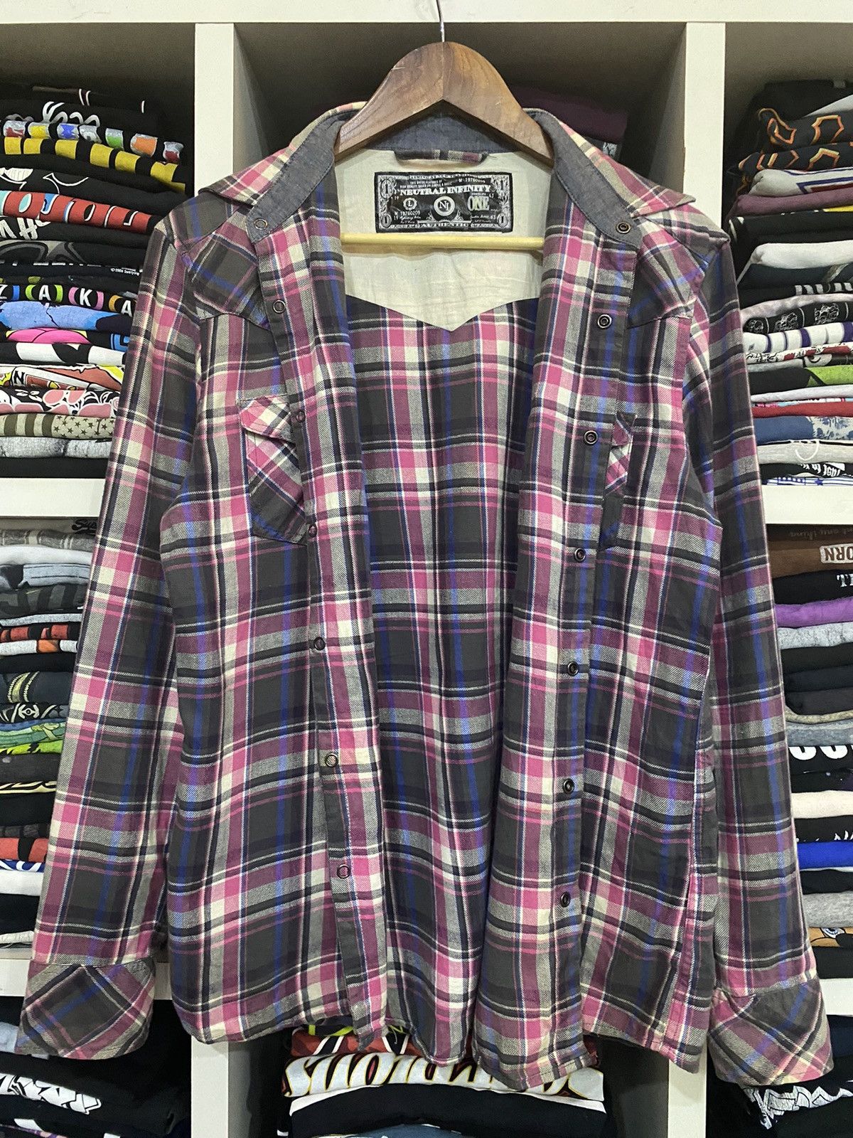 Flannel × Vintage Vintage Neutral Infinity Flannel Size US M / EU 48-50 / 2 - 10 Thumbnail