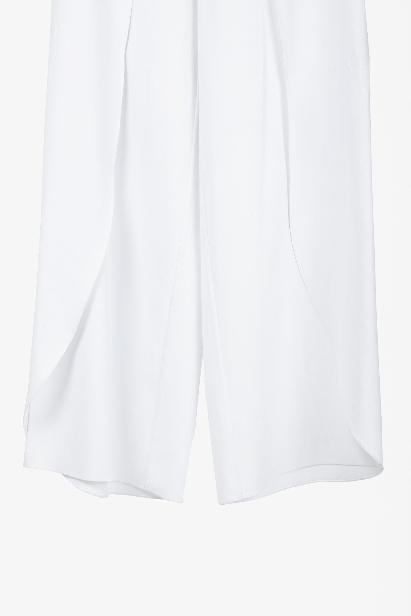 Alice + Olivia Alice + Olivia Larissa White Crepe Open-Pleat Pants Size 27" / US 4 / IT 40 - 5 Thumbnail