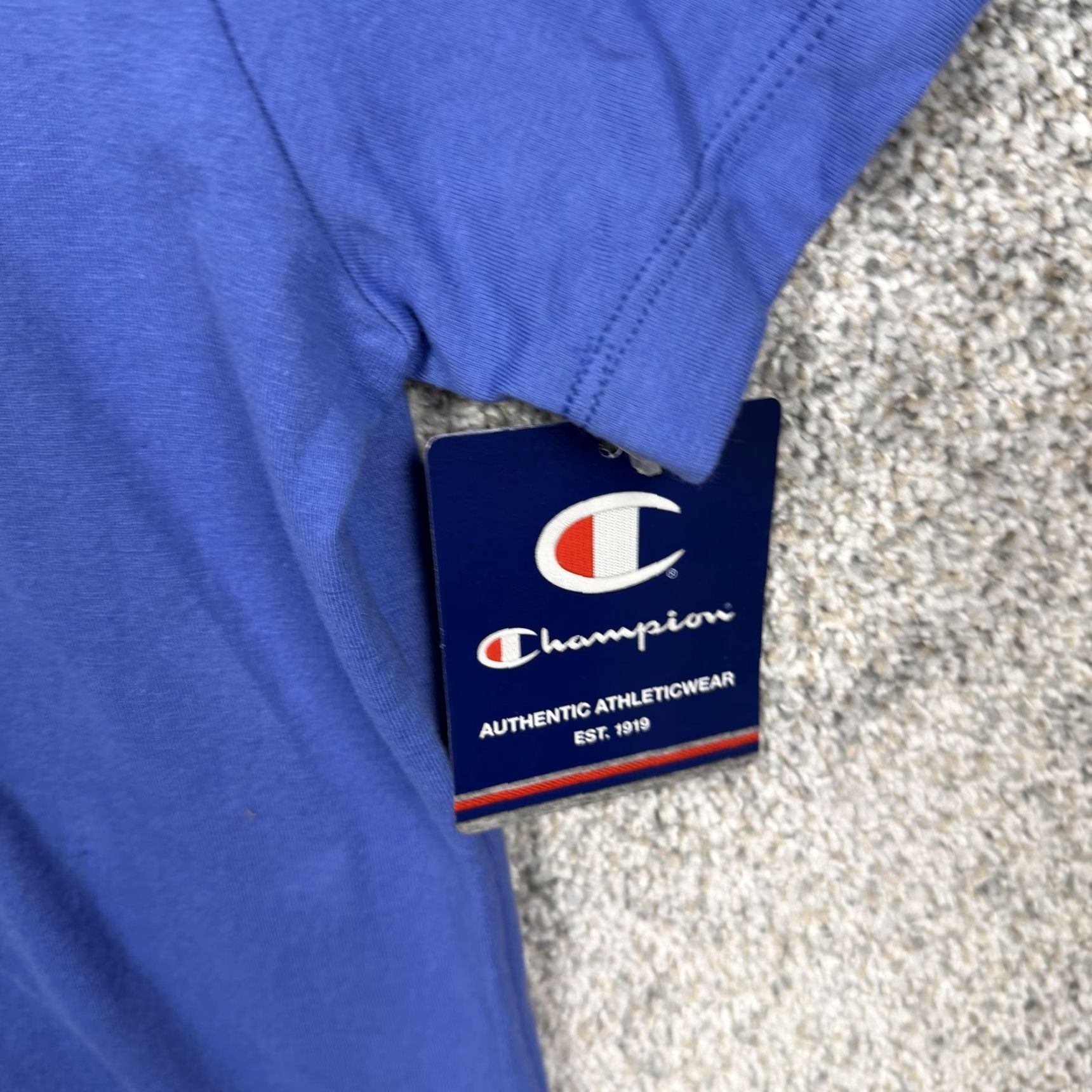Champion Champion Shirt Mens Large Blue Classic Tee Script Logo Athletic Casual Graphic Shirt Size US L / EU 52-54 / 3 - 3 Thumbnail