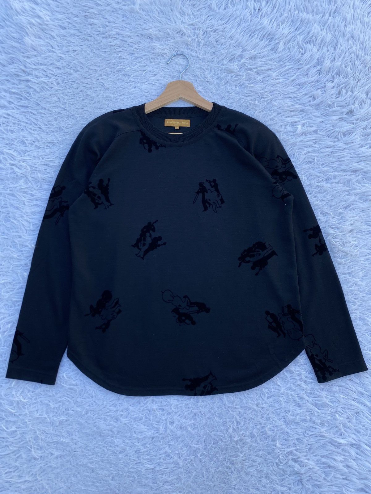 Lancel Rare Vintage 90s LANCEL Paris Nice Design Sweater Size US M / EU 48-50 / 2 - 2 Thumbnail