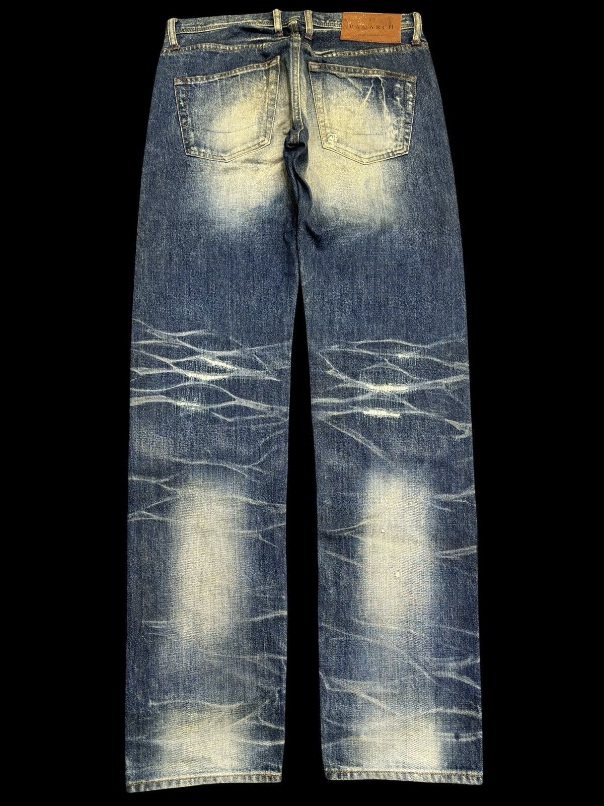 Japanese Brand 💥Sick💥BAGARCH Distressed Raw Stitch Selvedge Denim F543 Size US 31 - 2 Thumbnail