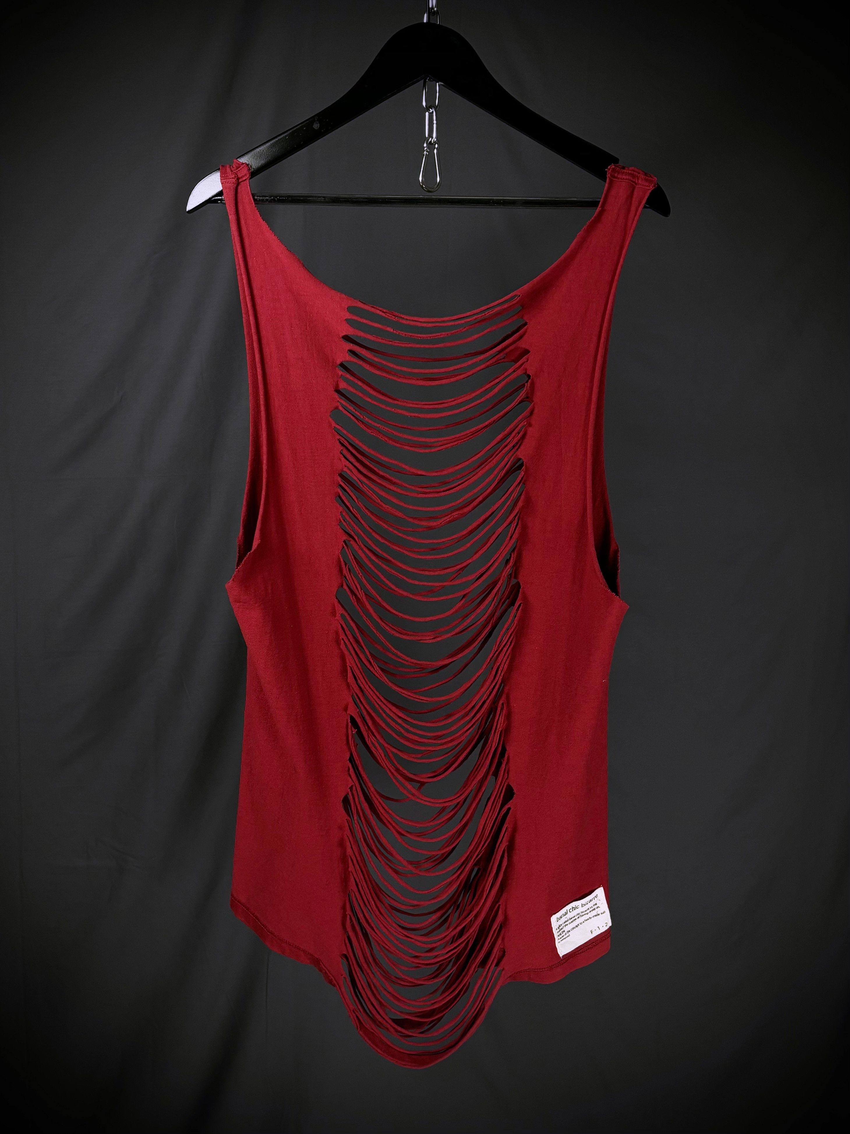 Japanese Brand Banal Chic Bizarre Shredded Tank Top Size US M / EU 48-50 / 2 - 5 Thumbnail