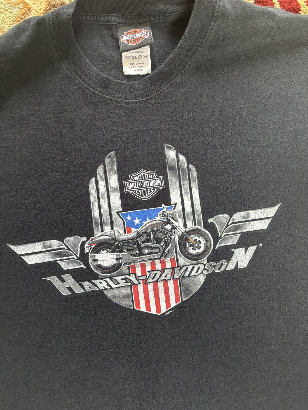 Harley Davidson × Vintage Harley Davidson 2004 Seattle USA T-Shirt Size US XXL / EU 58 / 5 - 4 Thumbnail