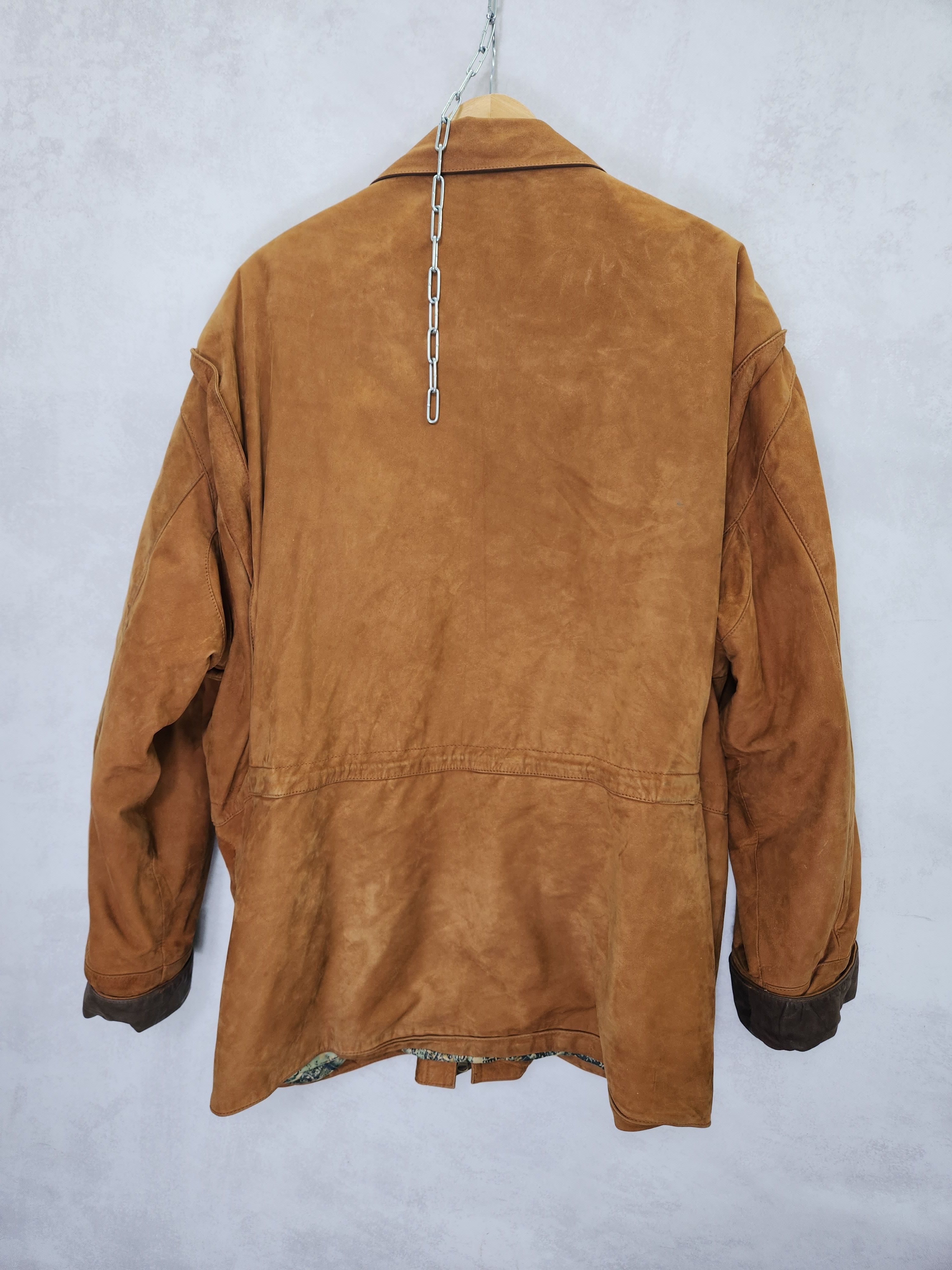 Fjallraven Rare Vintage 80s Fjallraven Fjällräven leather brown jacket Size US XL / EU 56 / 4 - 8 Thumbnail