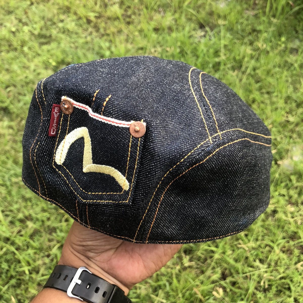 Evisu Evisu Style Craft Denim Flat Hat Size ONE SIZE - 2 Thumbnail