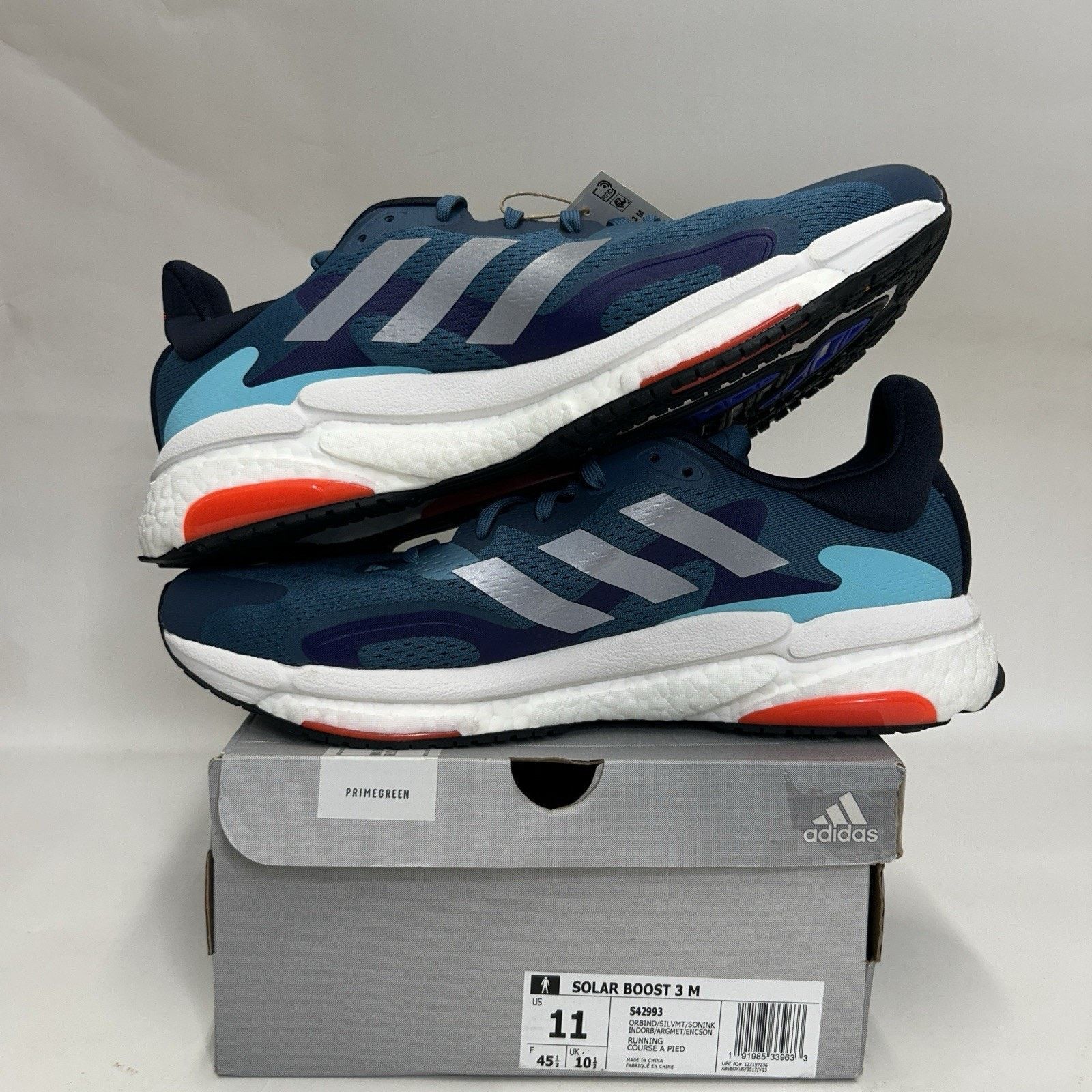 Adidas Adidas Solar Boost 3 “Orbit indigo Silver Ink Blue” S42993 Size US 11 / EU 44 - 3 Thumbnail