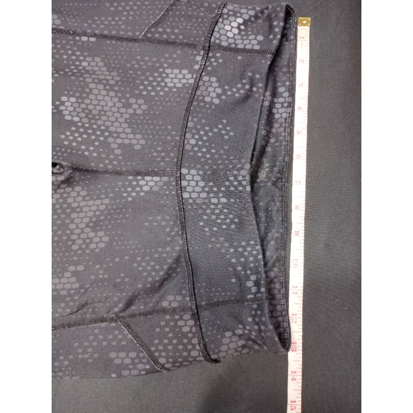 Champion Champion Duo Dry Gray Hex Dot Cropped Leggings Size 26" / US 2 / IT 38 - 2 Thumbnail