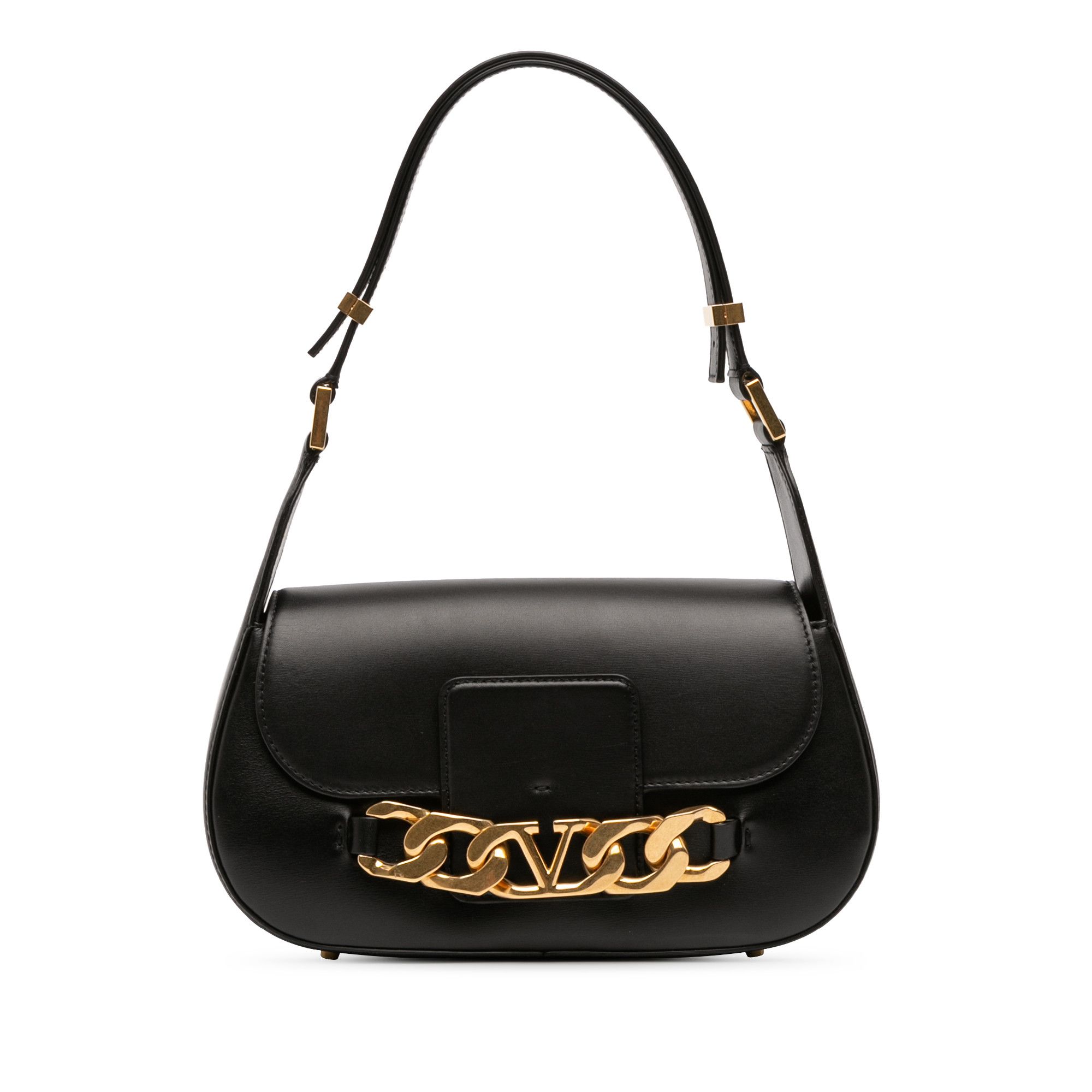 Valentino Valentino Medium Leather Vlogo Chain Shoulder Bag Size ONE SIZE - 1 Thumbnail