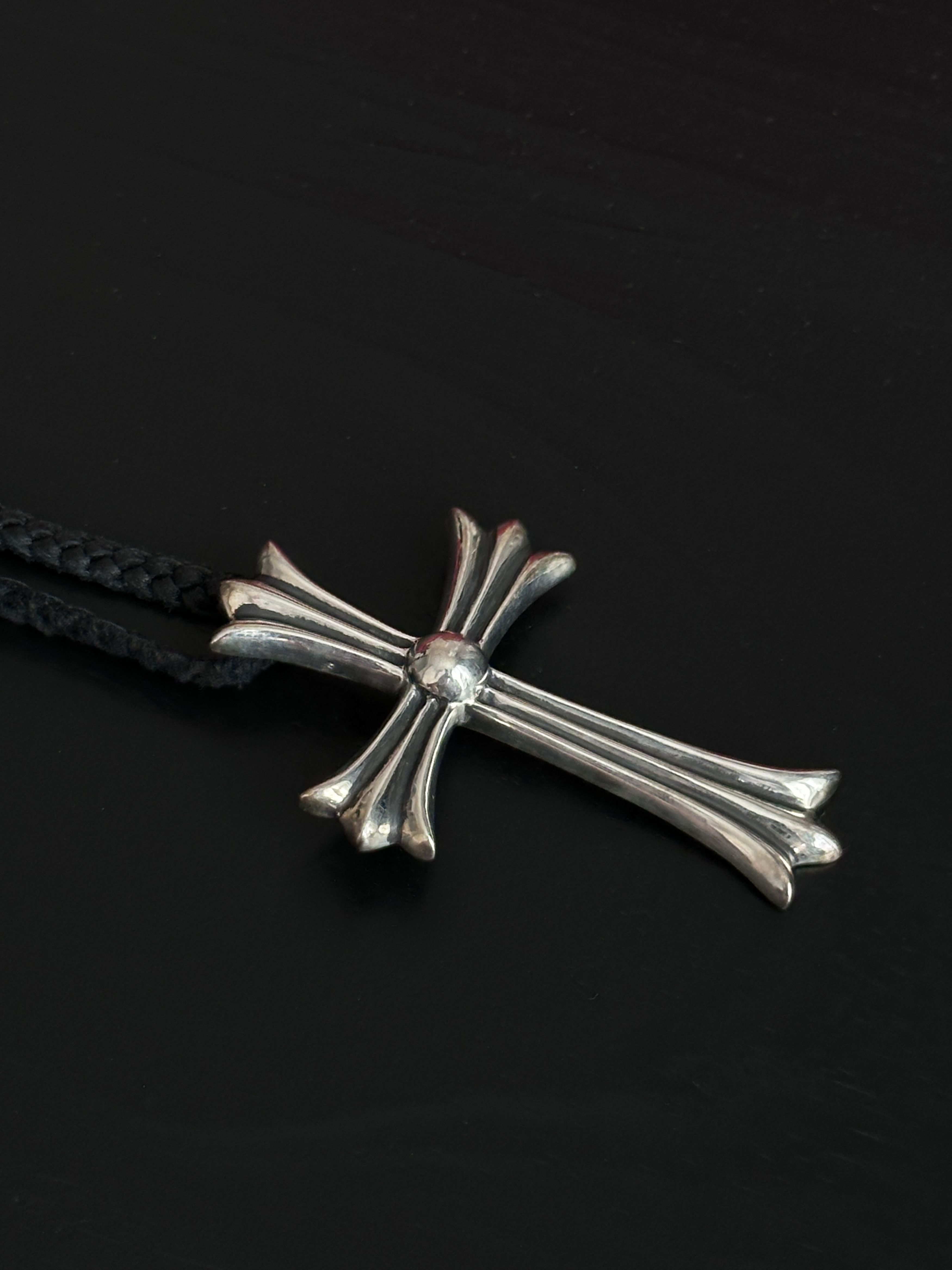 Chrome Hearts Chrome Hearts CH Cross LRG Large Pendant Top Leather Size ONE SIZE - 6 Thumbnail