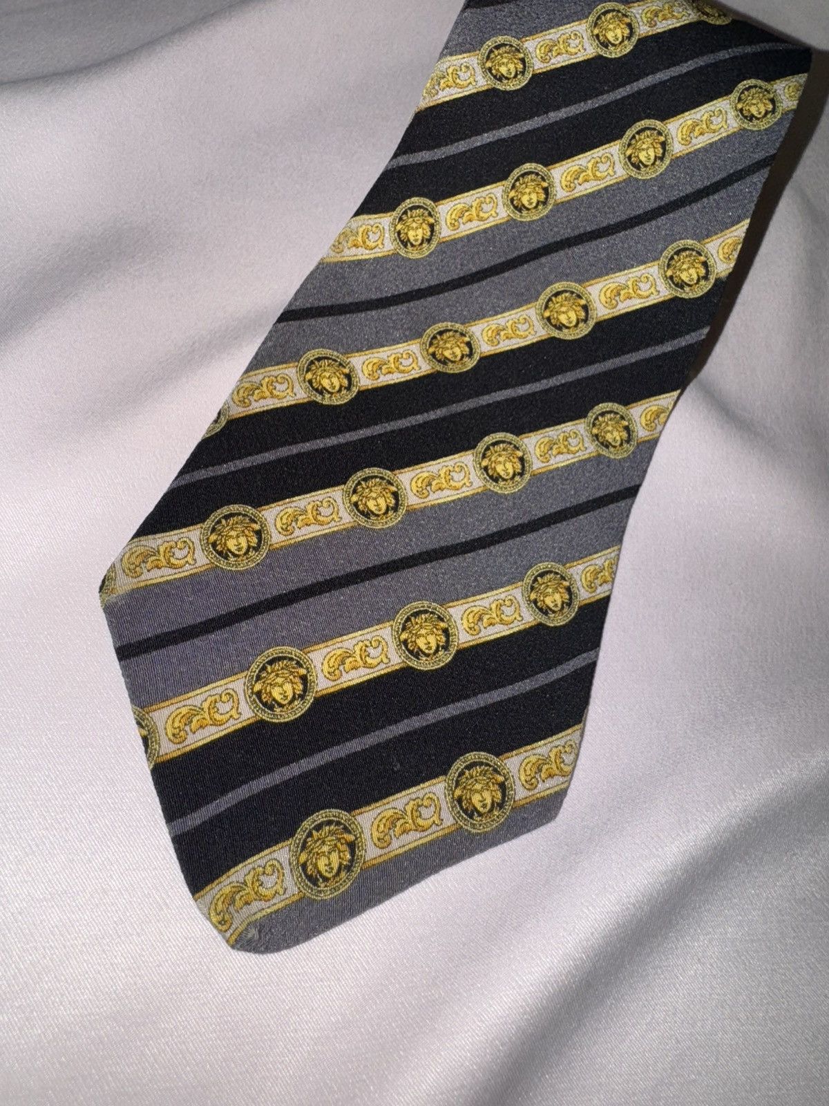 Japanese Brand × Versace × Vintage Gianni Versace Classic Style Neck Tie Vintage 90s Size ONE SIZE - 3 Thumbnail