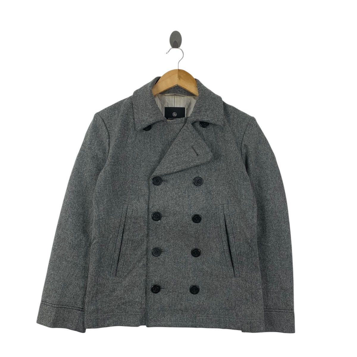 United Arrows UNITED ARROWS Beauty & Youth Peacoat Double Breasted Pea Size S / US 4 / IT 40 - 4 Thumbnail