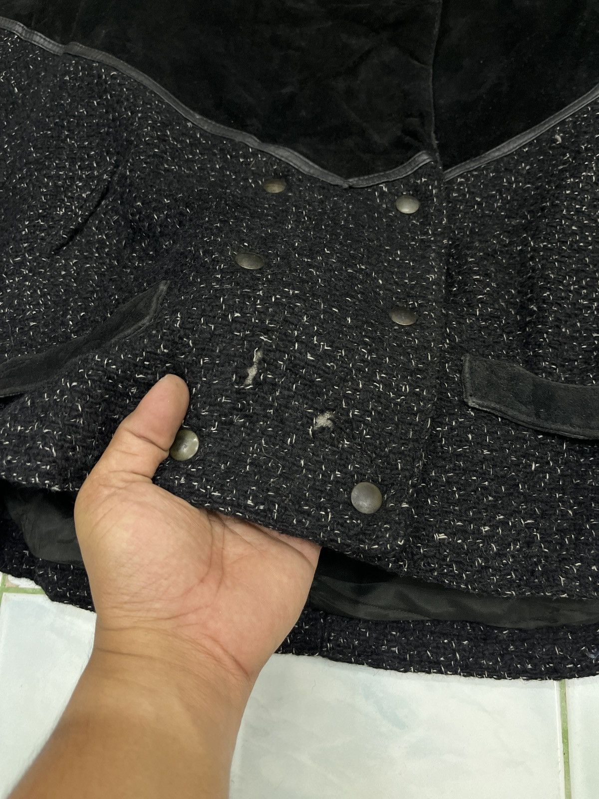 Hypebeast 💥💥💥STEALS DAVID BENJAMIN LEATHER WOOL BATWING JACKET Size S / US 4 / IT 40 - 13 Thumbnail