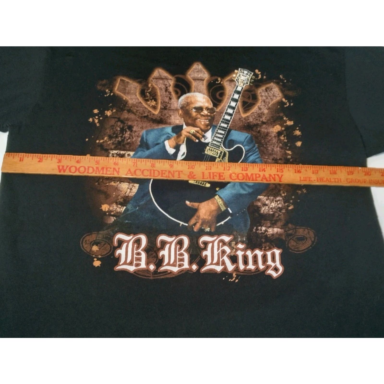 Anvil VINTAGE BB King Shirt Men Large Black 2010 Tour T Music Blues Guitar Short Sleeve Crew Neck Mens Size US L / EU 52-54 / 3 - 4 Thumbnail