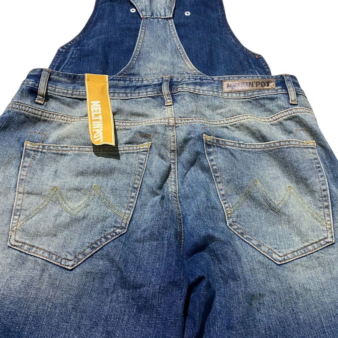 Other Meltin pot distressed denim overall shorts Size 28" / US 6 / IT 42 - 5 Thumbnail