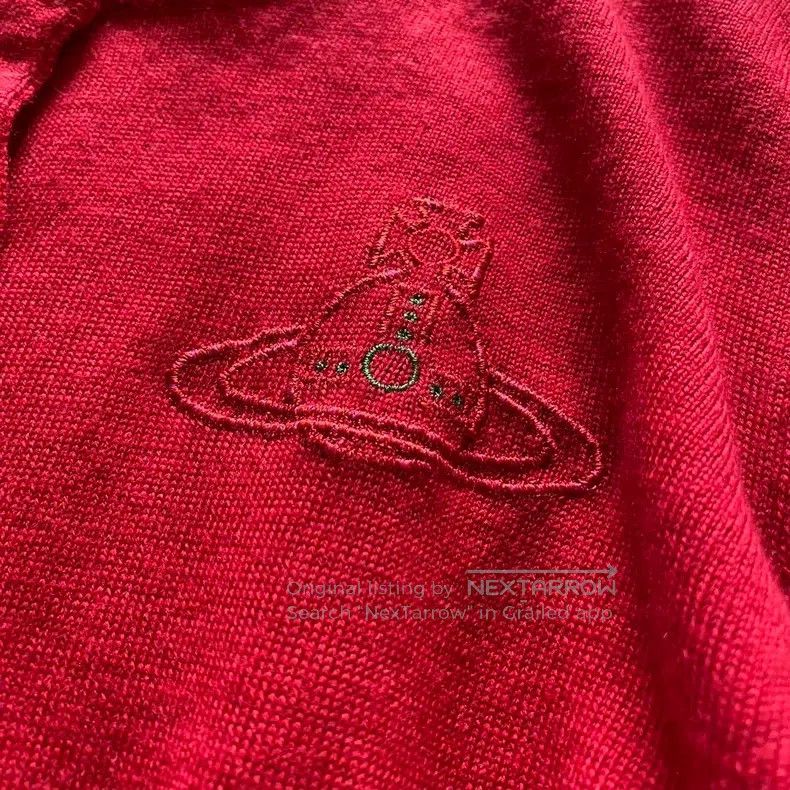 Vivienne Westwood Vivienne Westwood Red Knit Sweater Size M / US 6-8 / IT 42-44 - 6 Thumbnail