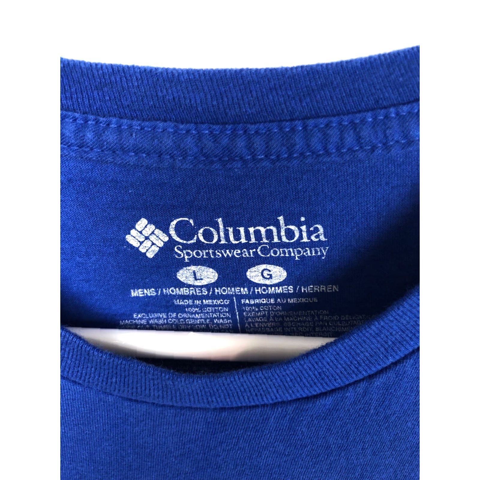 Vintage Columbia T-Shirt Mens Size Large Blue Staff Tested Tough Shirt Graphic Tee Size US L / EU 52-54 / 3 - 4 Thumbnail