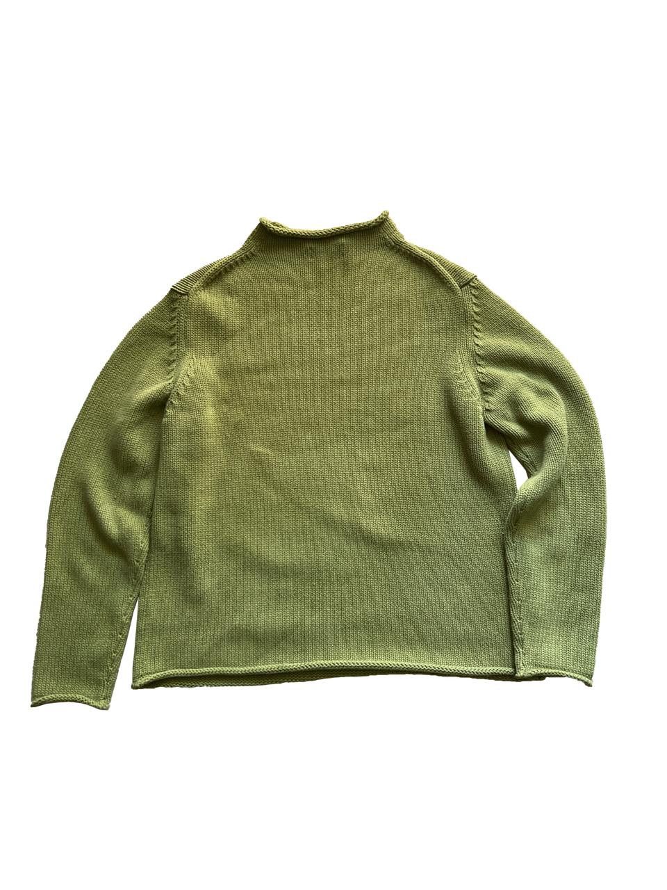 Japanese Brand × Vintage Olive Knit Sweater Size US L / EU 52-54 / 3 - 1 Thumbnail