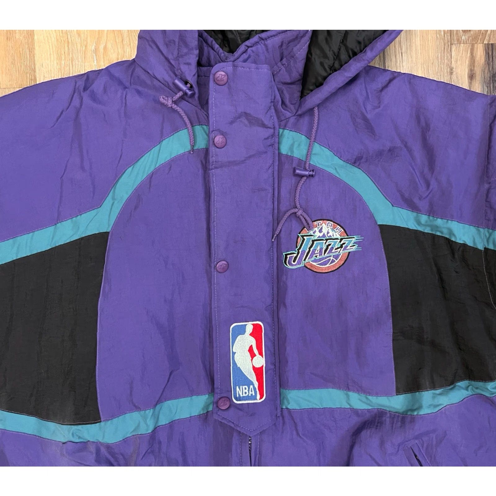 Logo Athletic VINTAGE Logo Athletic NBA Utah Jazz Puffer Zip Up Jacket Men's XL Purple Size US XL / EU 56 / 4 - 5 Thumbnail
