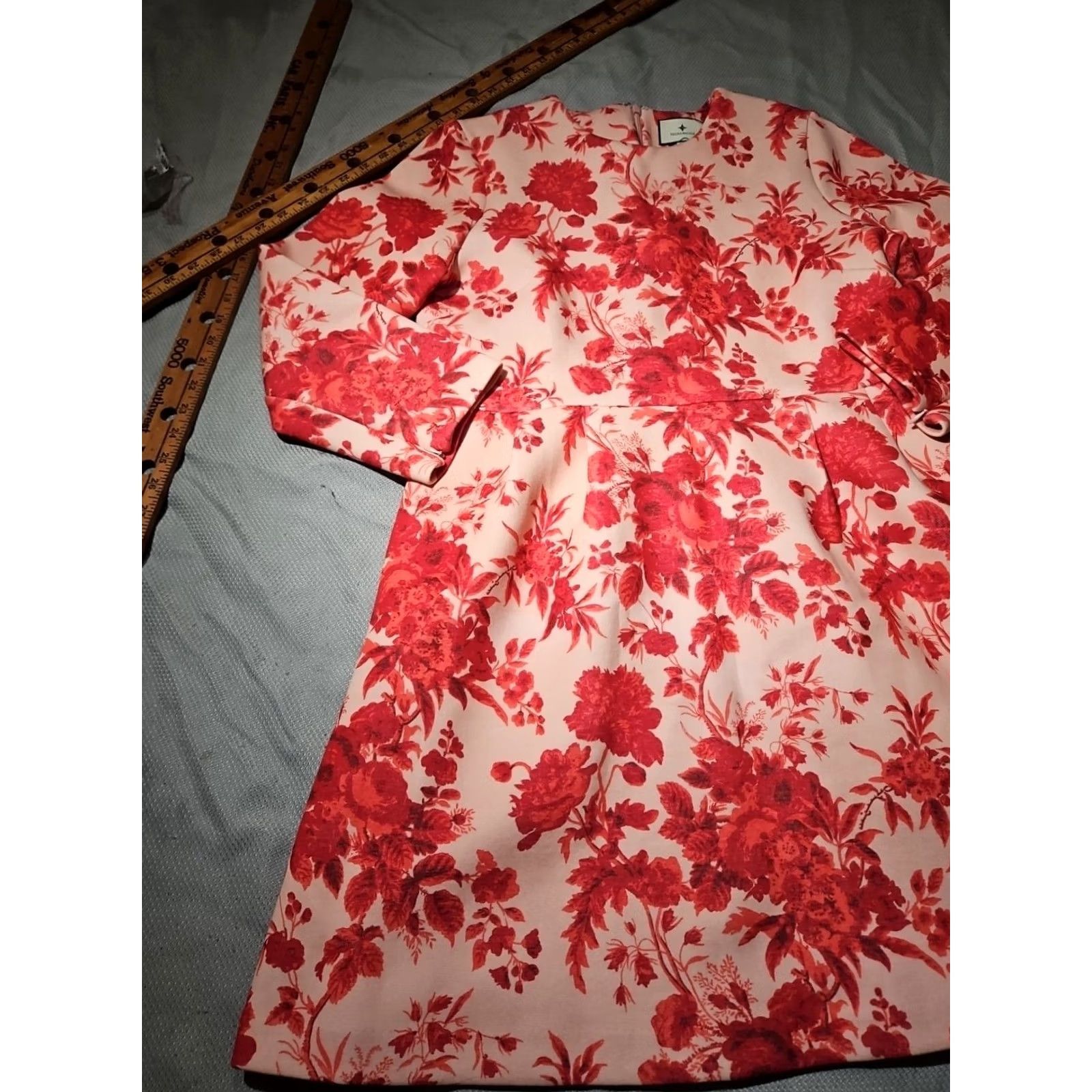 Vintage Tuckernuck Zinnia Bloom Drew Dress Womens XL Pink Floral Zip Preppy Size XL / US 12-14 / IT 48-50 - 3 Thumbnail