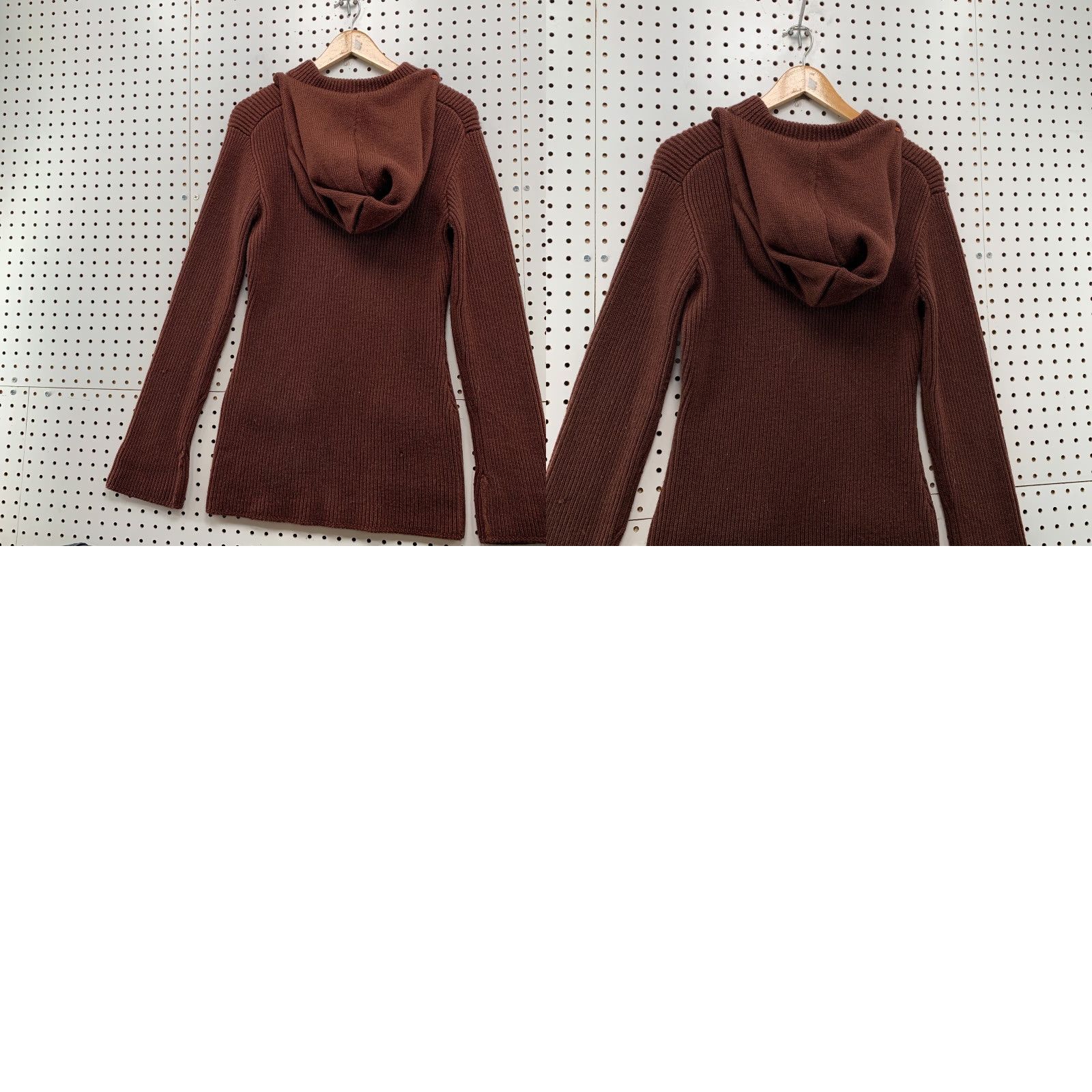 I. Magnin VINTAGE I. Magnin Wool Sweater Women Small Brown Hooded Knit 70s 80s Wool Pullover, Winter, Casual, 100% Wool, Sweatery Size S / US 4 / IT 40 - 9 Thumbnail