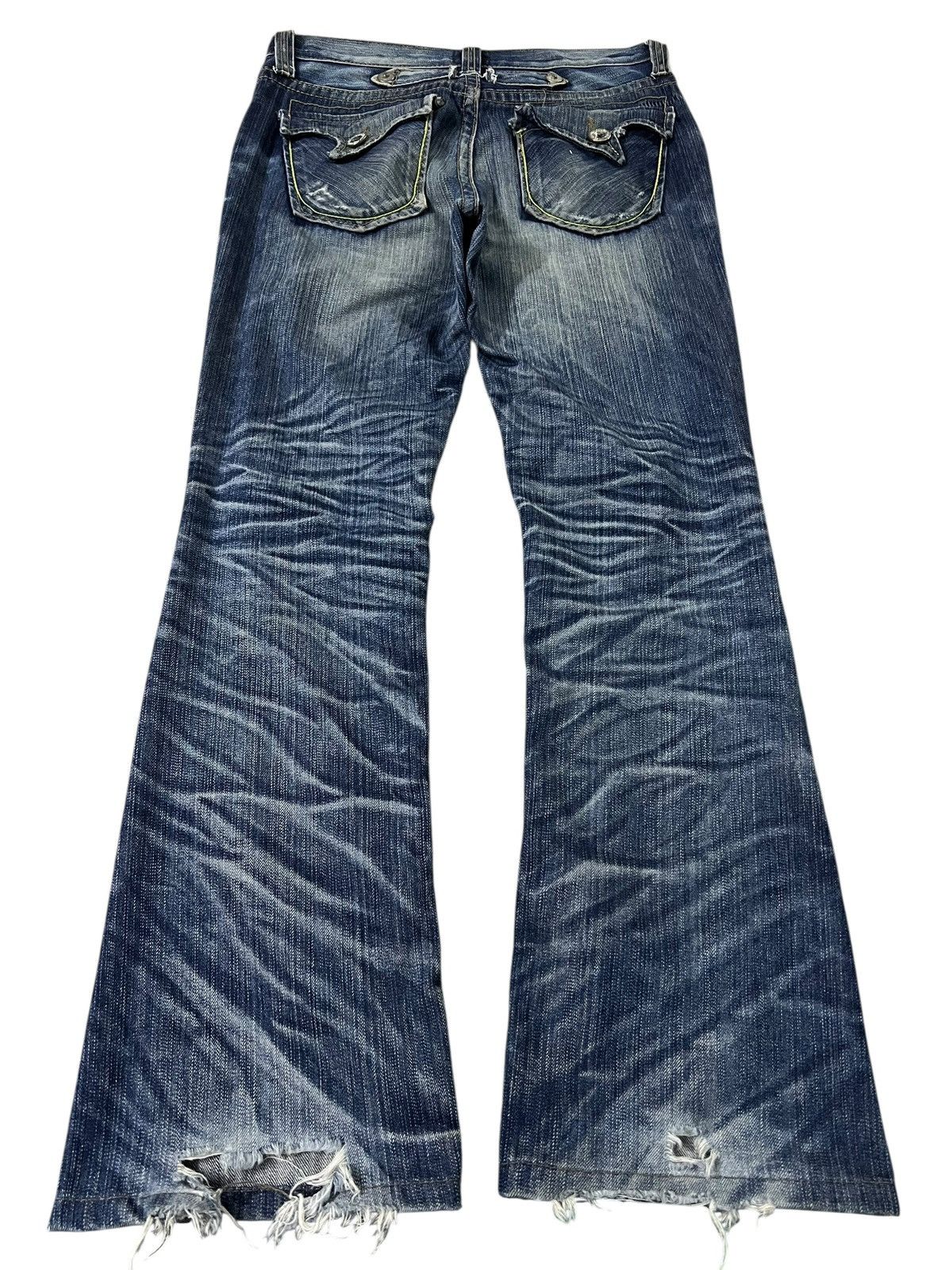 If Six Was Nine Vintage Flare Zz-First O Pinball Active Market Claw Jean Size US 30 / EU 46 - 2 Thumbnail