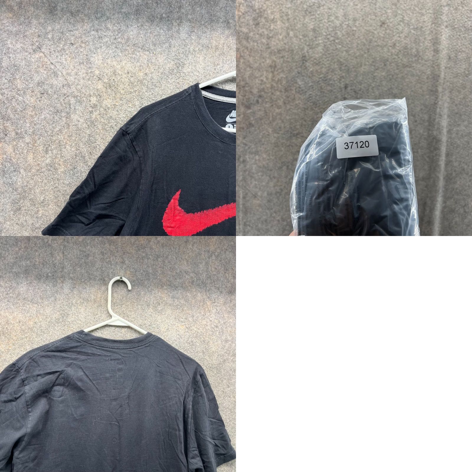 Nike Nike Shirt Mens Large Black Red Crewneck Big Swoosh Logo Regular Cotton Tee Size US L / EU 52-54 / 3 - 8 Thumbnail