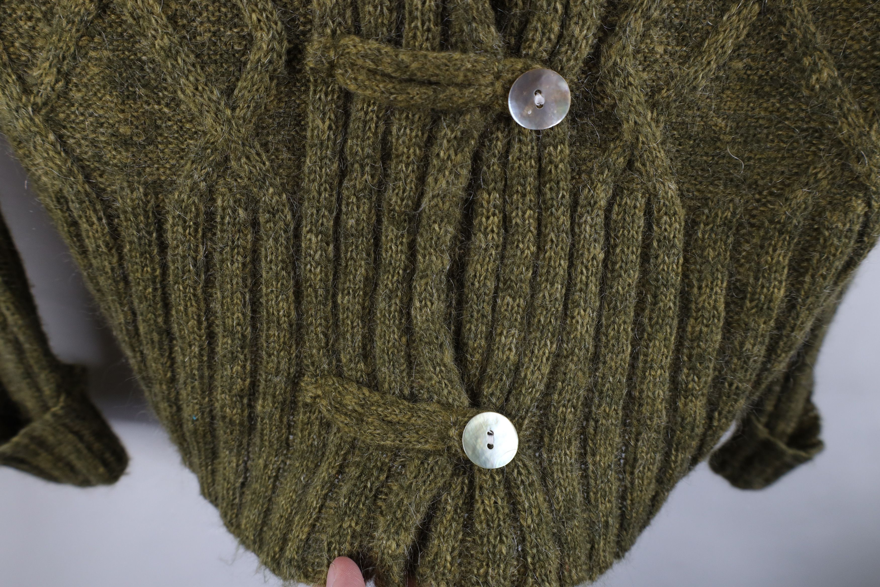 Vintage Vintage 90s Streetwear Fisherman Cable Knit Mohair Sweater Size M / US 6-8 / IT 42-44 - 4 Thumbnail