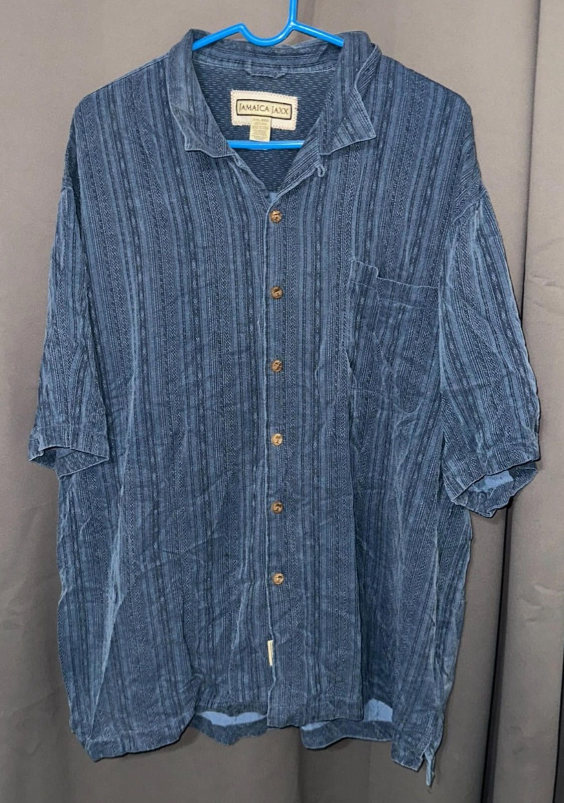 Designer 🌊 Jamaica Jaxx Silk Button-Up (XXL) Size 48R - 1 Thumbnail